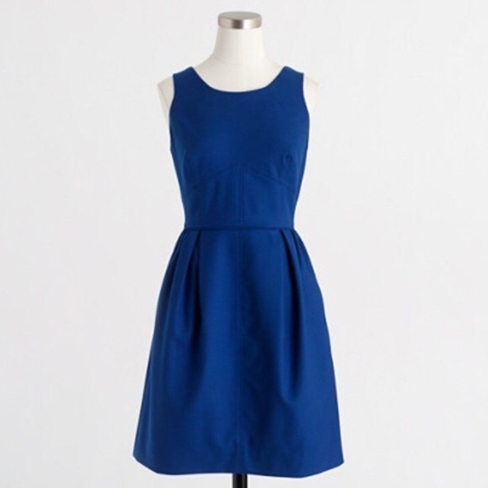 J. Crew Allie Dress with Pockets in Blue - Picture 5 of 5